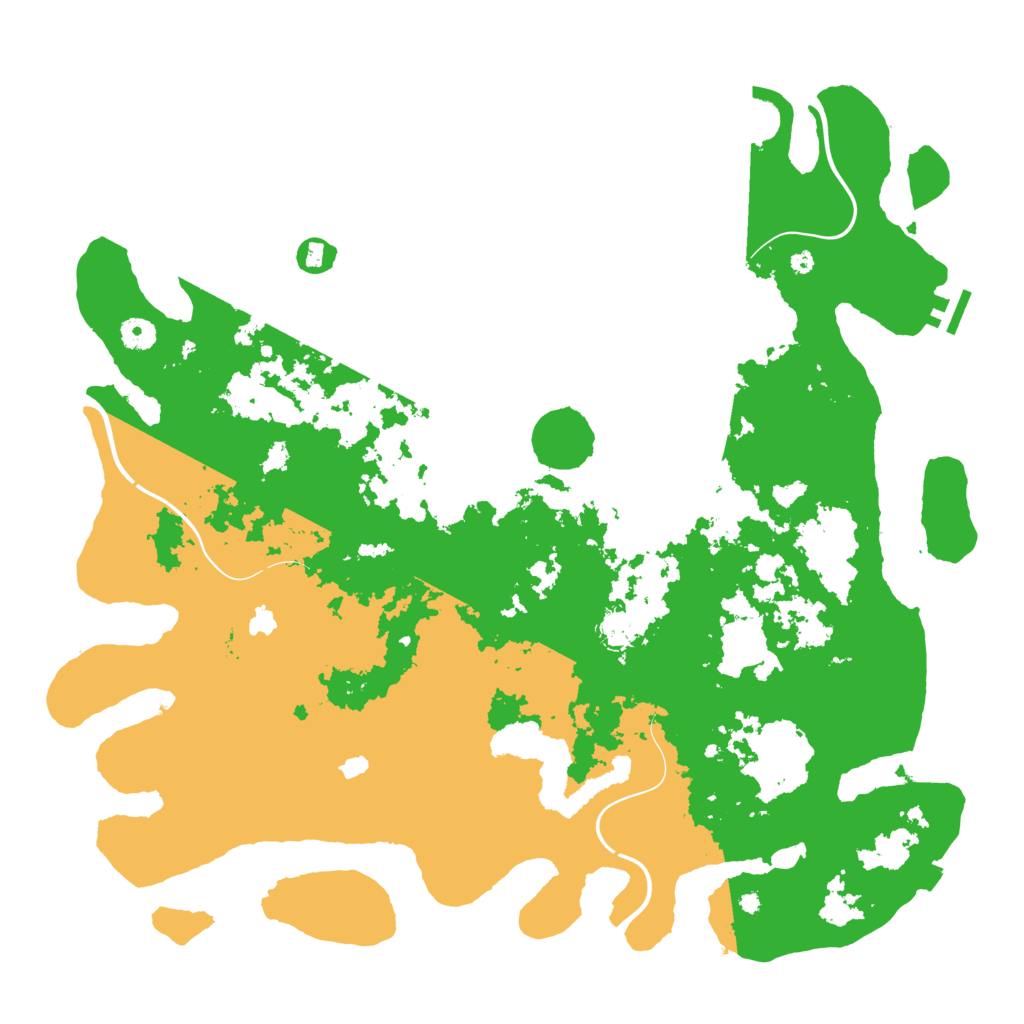 Biome Rust Map: Procedural Map, Size: 4500, Seed: 1374328966