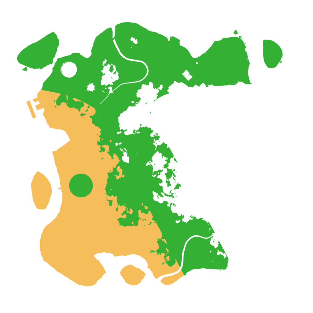 Biome Rust Map: Procedural Map, Size: 3500, Seed: 957088750