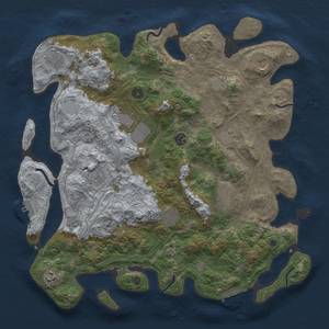 Thumbnail Rust Map: Procedural Map, Size: 4250, Seed: 2129677730, 19 Monuments