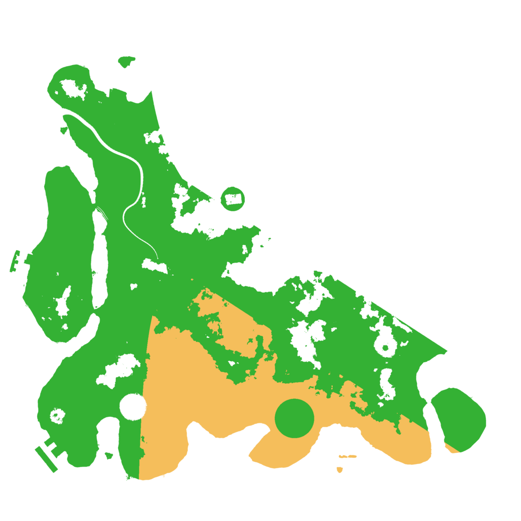 Biome Rust Map: Procedural Map, Size: 3500, Seed: 23167806