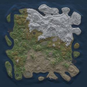 Thumbnail Rust Map: Procedural Map, Size: 4550, Seed: 1988888888, 18 Monuments