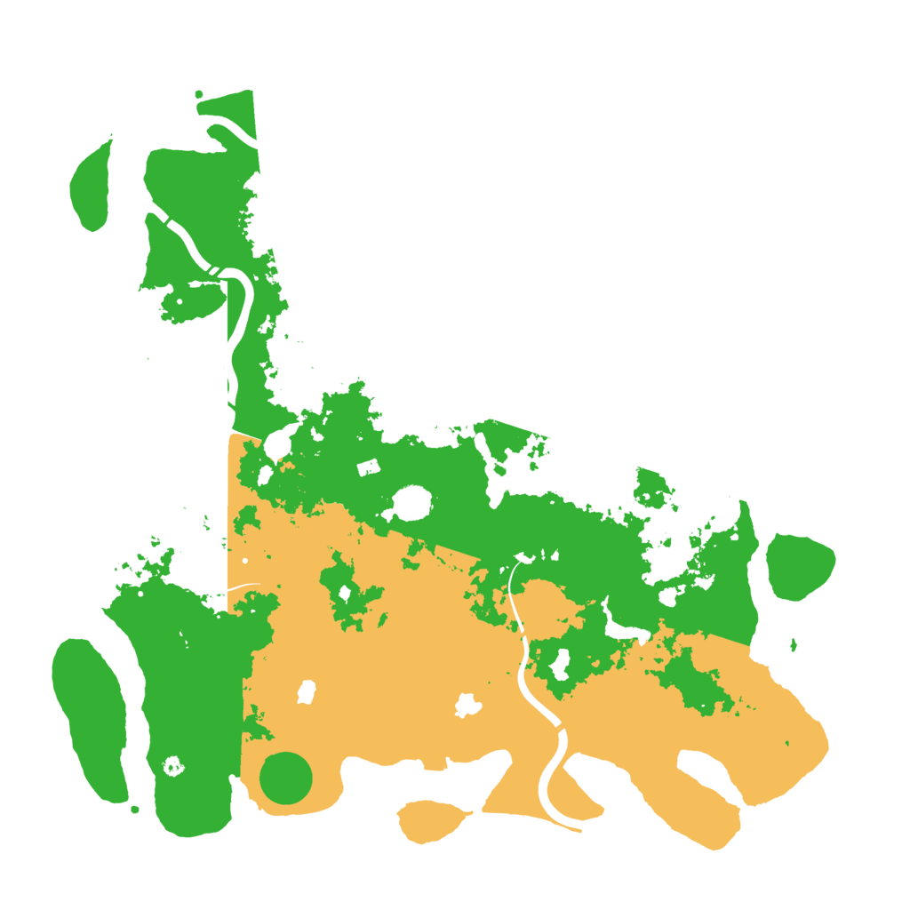 Biome Rust Map: Procedural Map, Size: 4550, Seed: 1988888888