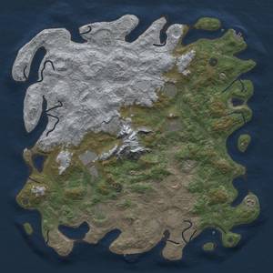 Thumbnail Rust Map: Procedural Map, Size: 5000, Seed: 456456, 20 Monuments