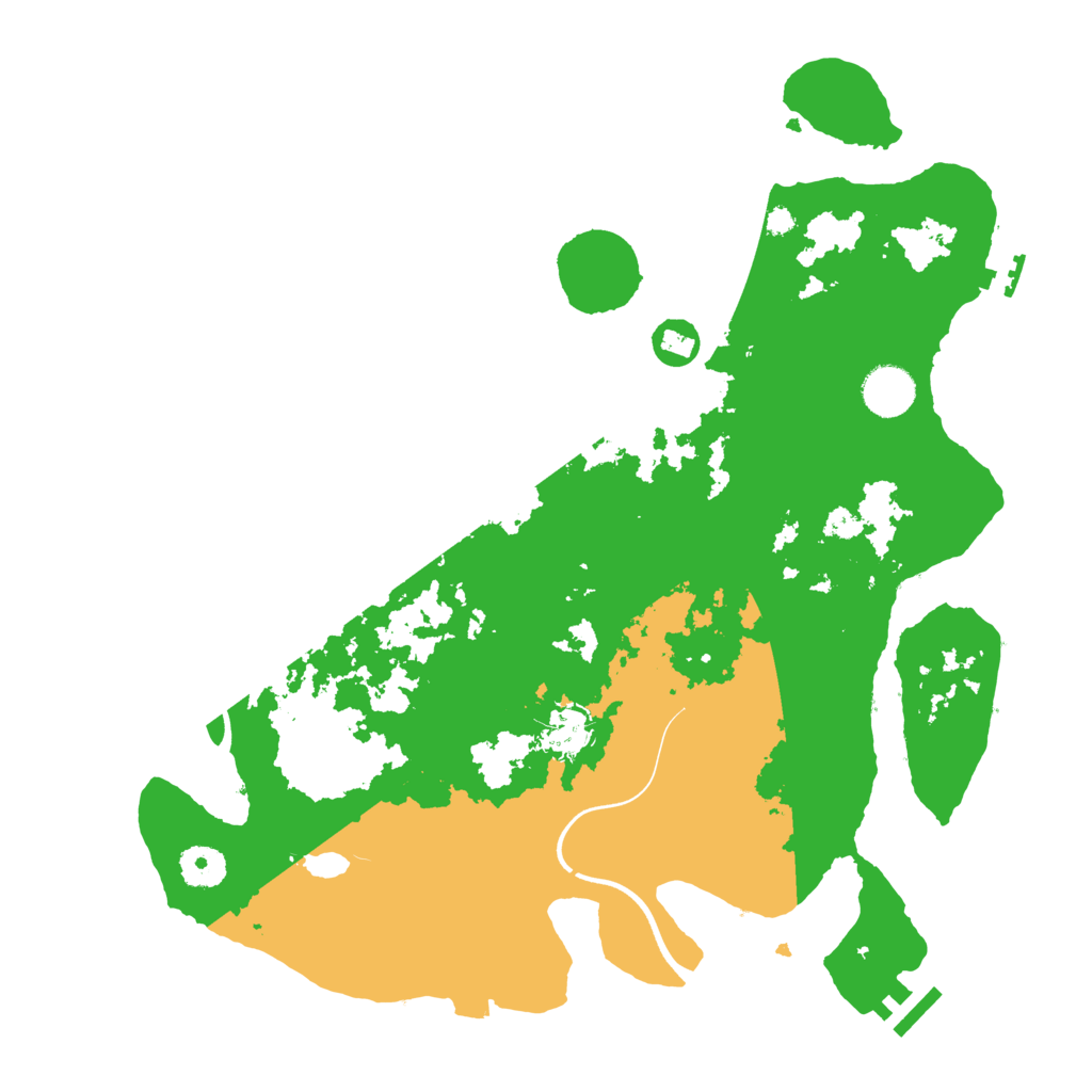 Biome Rust Map: Procedural Map, Size: 3700, Seed: 277051415