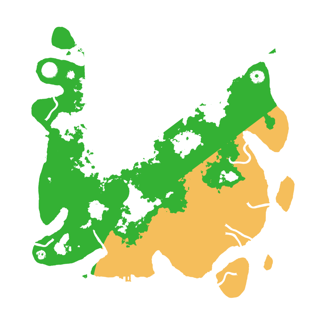 Biome Rust Map: Procedural Map, Size: 3500, Seed: 76816