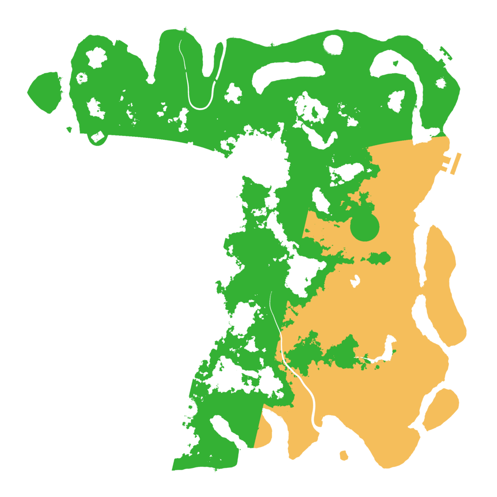 Biome Rust Map: Procedural Map, Size: 4500, Seed: 2445772