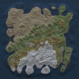 Thumbnail Rust Map: Procedural Map, Size: 4250, Seed: 49969717, 20 Monuments