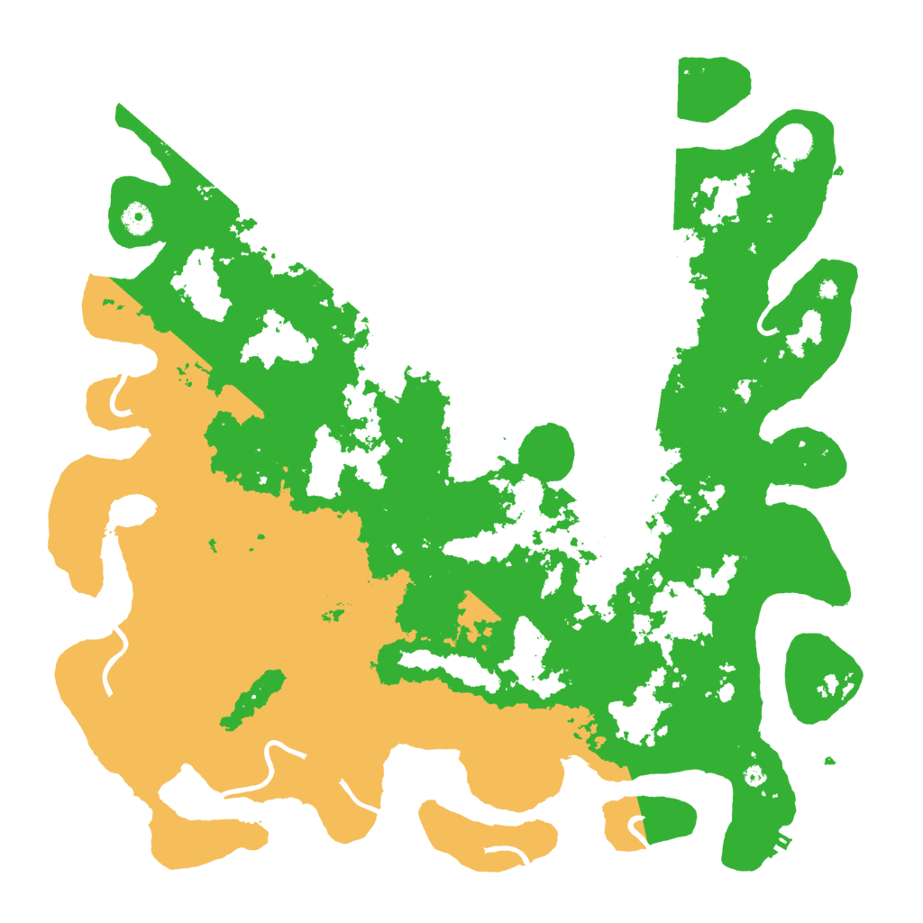 Biome Rust Map: Procedural Map, Size: 4500, Seed: 610889490