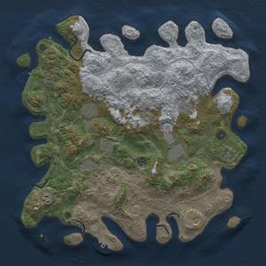 Thumbnail Rust Map: Procedural Map, Size: 4250, Seed: 1961227215, 18 Monuments