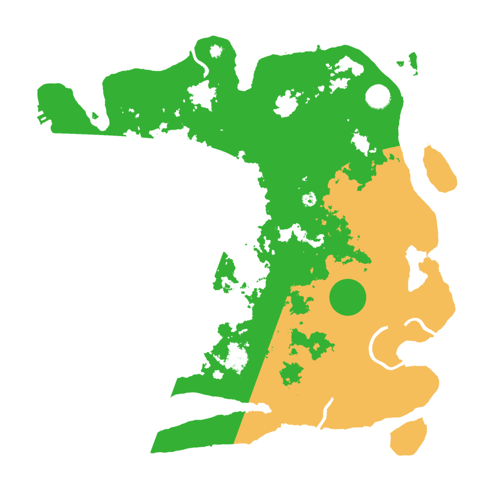 Biome Rust Map: Procedural Map, Size: 3600, Seed: 486461618