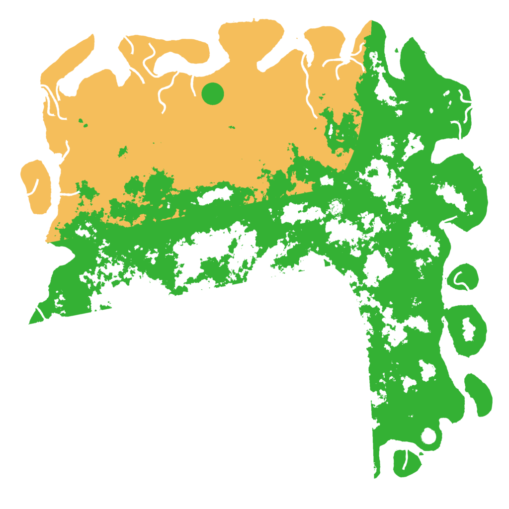 Biome Rust Map: Procedural Map, Size: 6000, Seed: 610222323