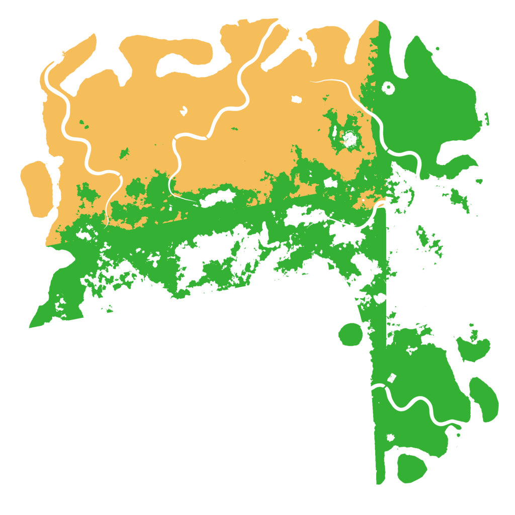 Biome Rust Map: Procedural Map, Size: 6000, Seed: 610222323