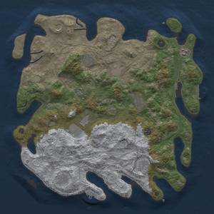 Thumbnail Rust Map: Procedural Map, Size: 4250, Seed: 694345550, 20 Monuments