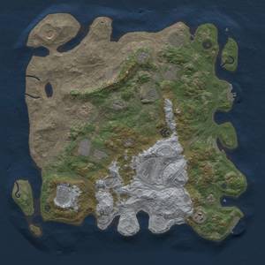 Thumbnail Rust Map: Procedural Map, Size: 4250, Seed: 1209604220, 20 Monuments