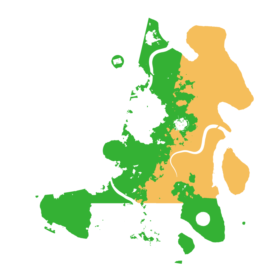 Biome Rust Map: Procedural Map, Size: 3500, Seed: 347459155