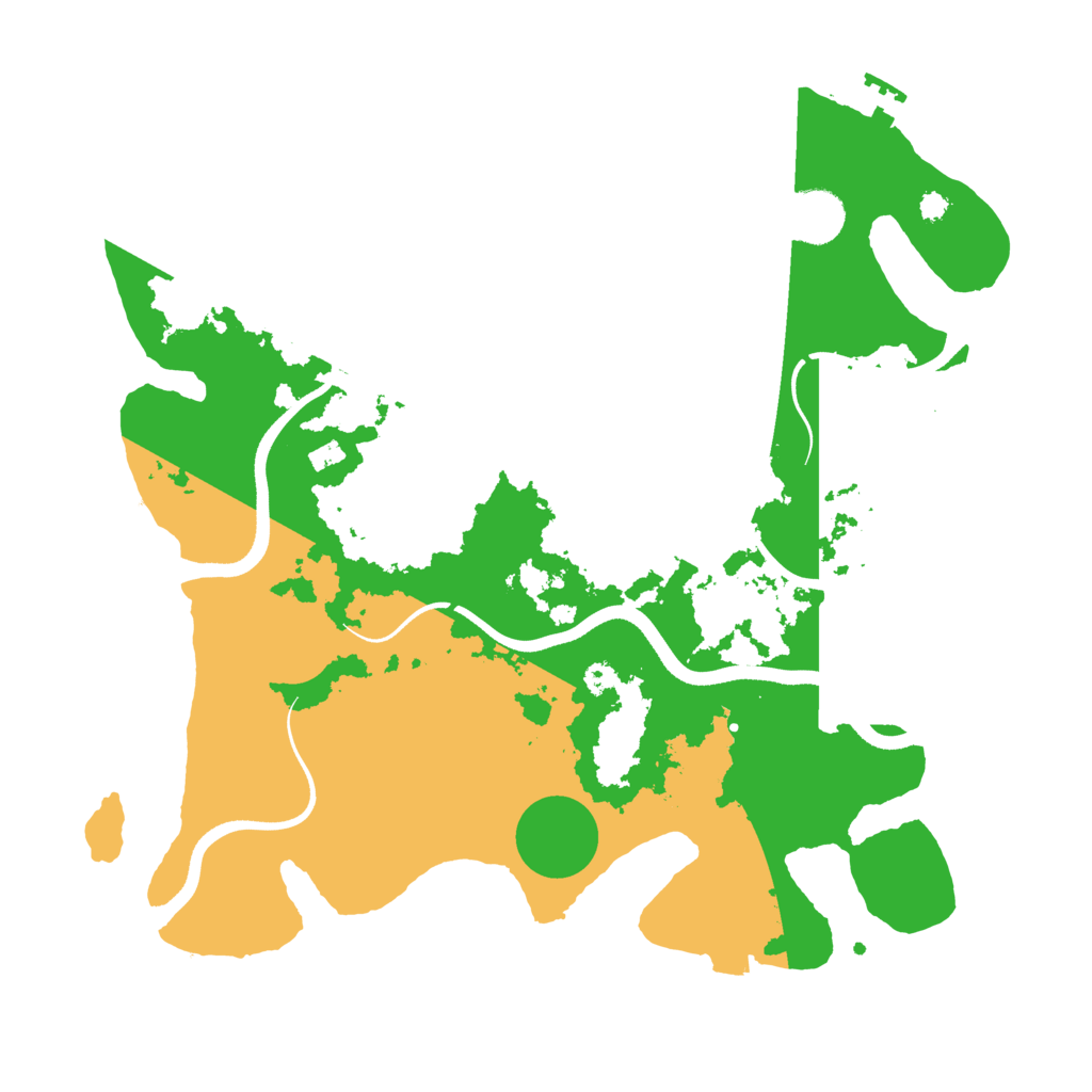 Biome Rust Map: Procedural Map, Size: 3500, Seed: 78013380