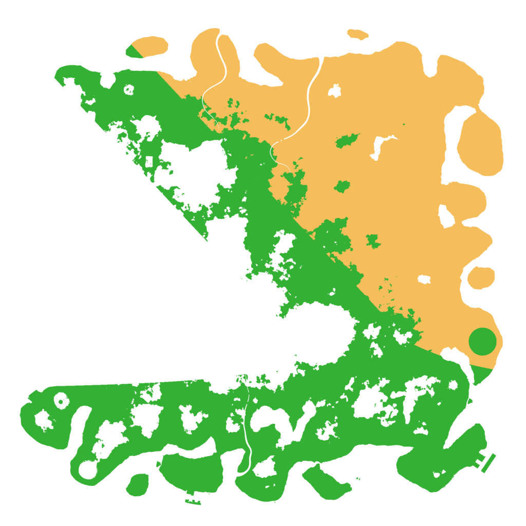 Biome Rust Map: Procedural Map, Size: 5000, Seed: 1057056490