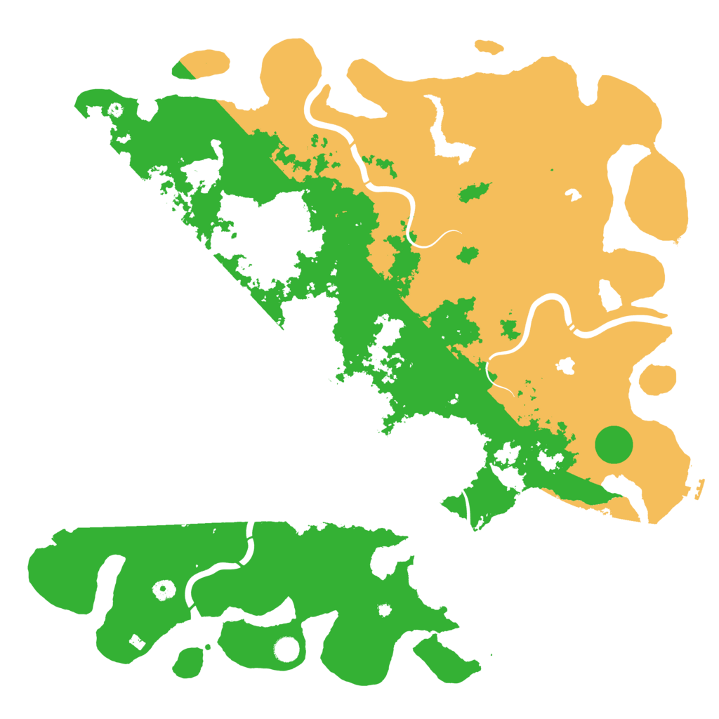 Biome Rust Map: Procedural Map, Size: 5000, Seed: 1057056490