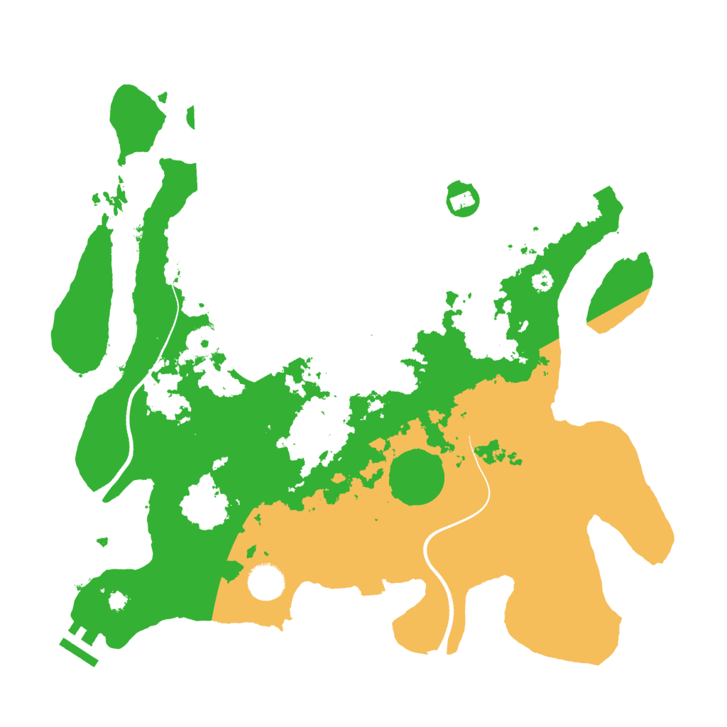 Biome Rust Map: Procedural Map, Size: 3500, Seed: 1514386615