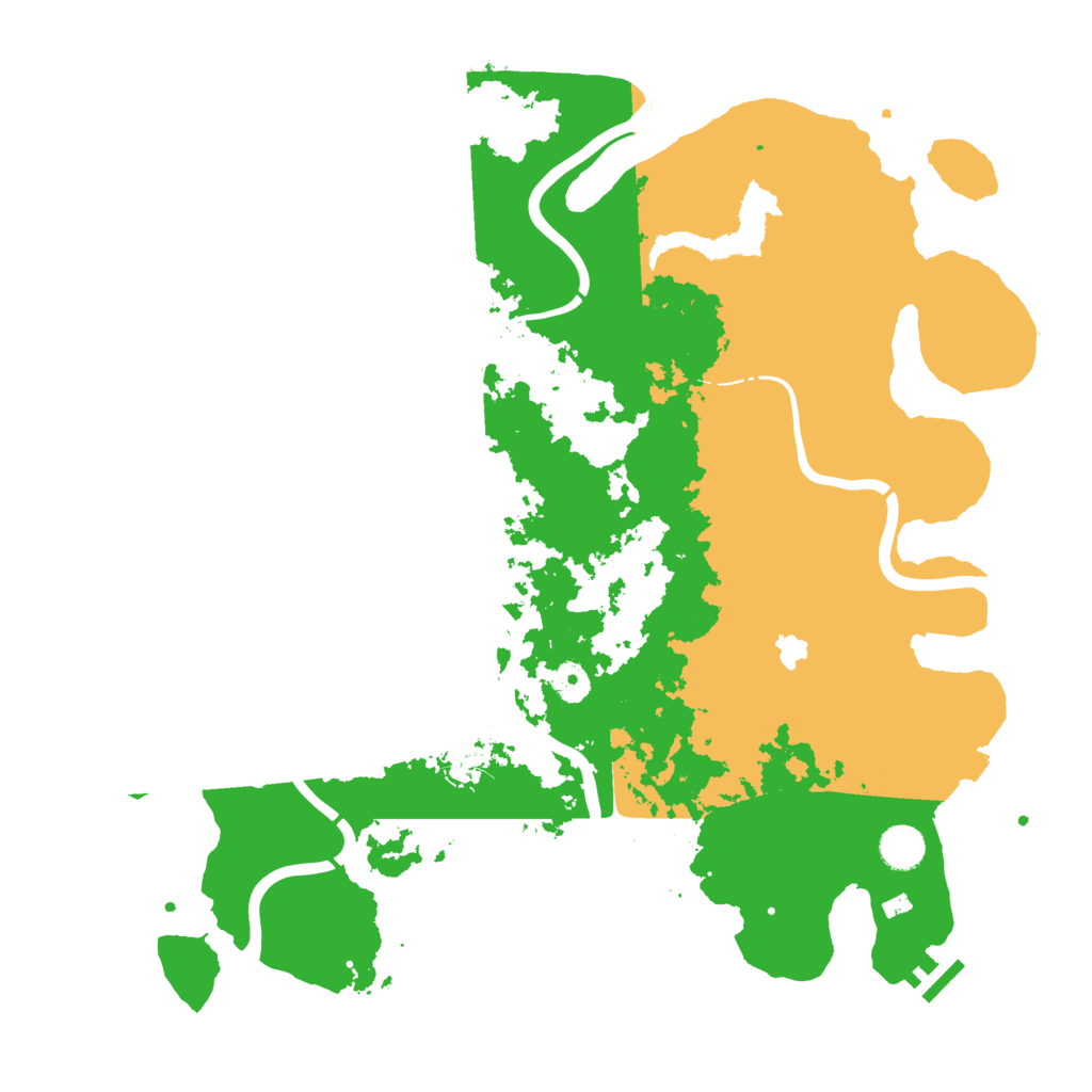 Biome Rust Map: Procedural Map, Size: 4250, Seed: 477490225