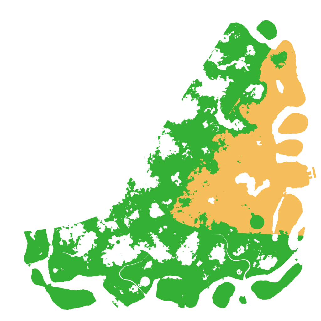 Biome Rust Map: Procedural Map, Size: 6000, Seed: 34697907