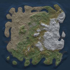 Thumbnail Rust Map: Procedural Map, Size: 4500, Seed: 867918473, 20 Monuments