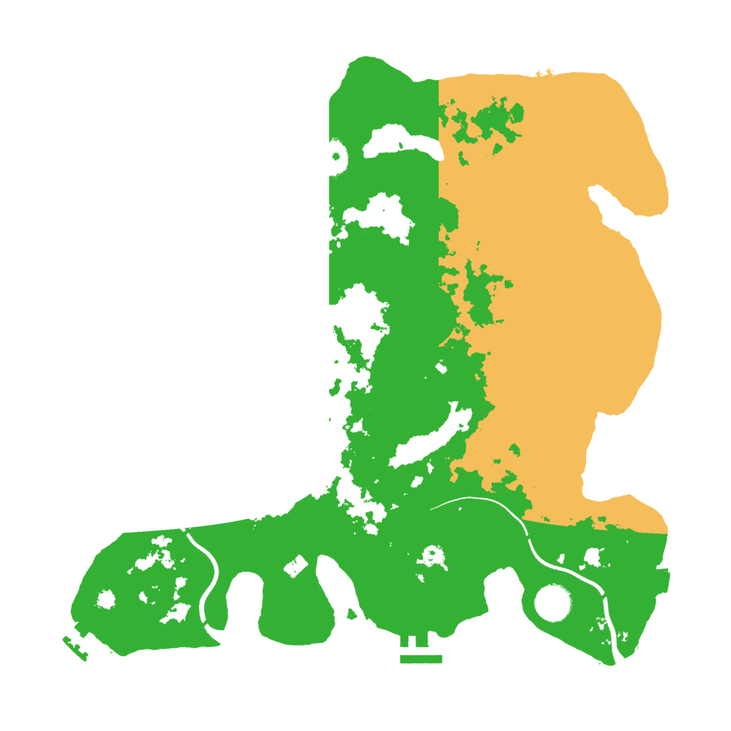 Biome Rust Map: Procedural Map, Size: 3500, Seed: 1193580610