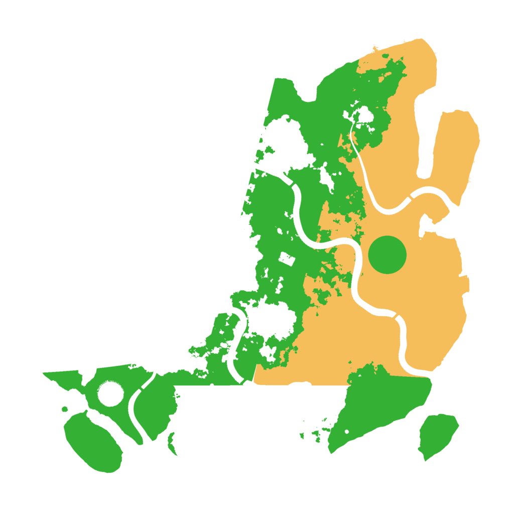 Biome Rust Map: Procedural Map, Size: 3550, Seed: 26374612