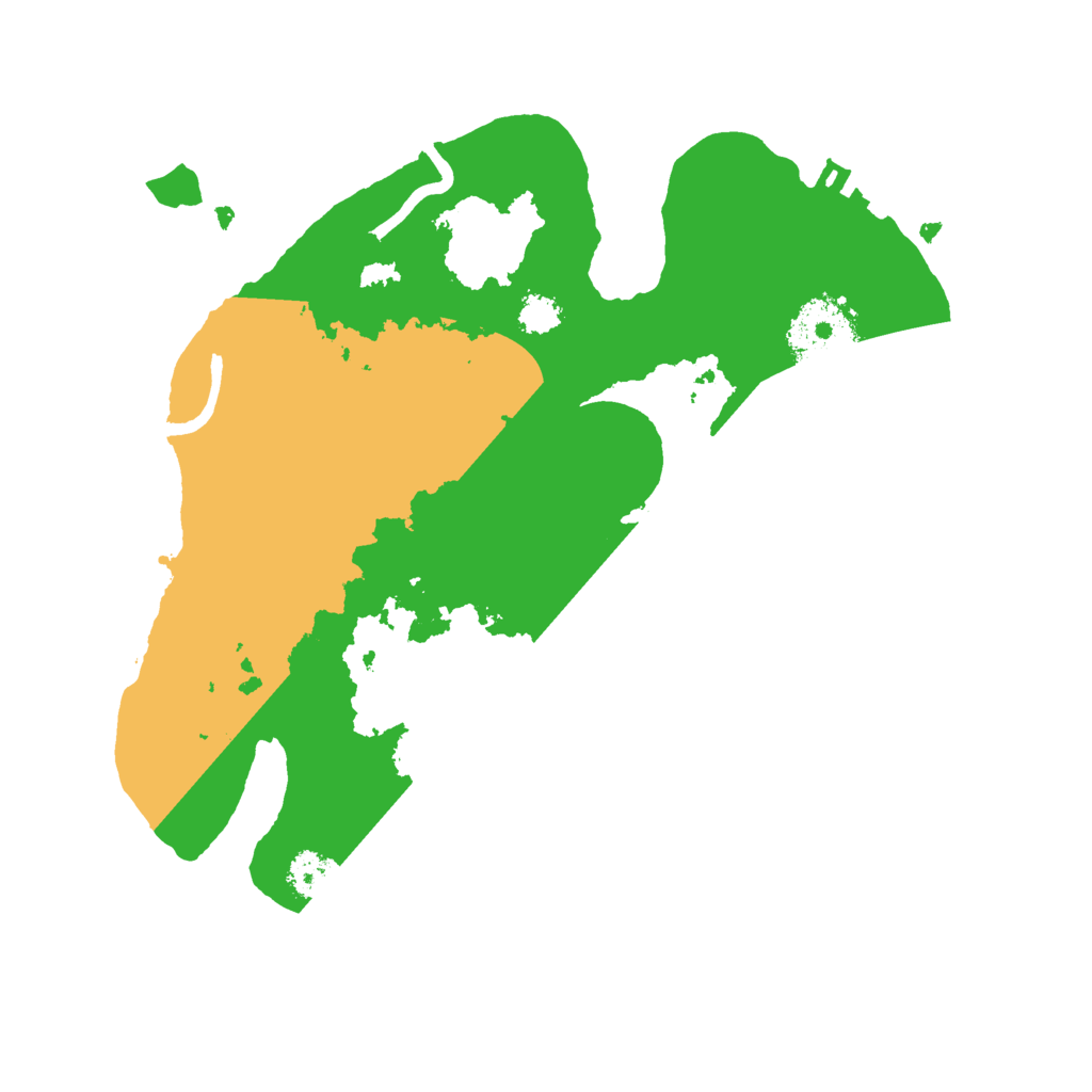 Biome Rust Map: Procedural Map, Size: 2500, Seed: 7760190