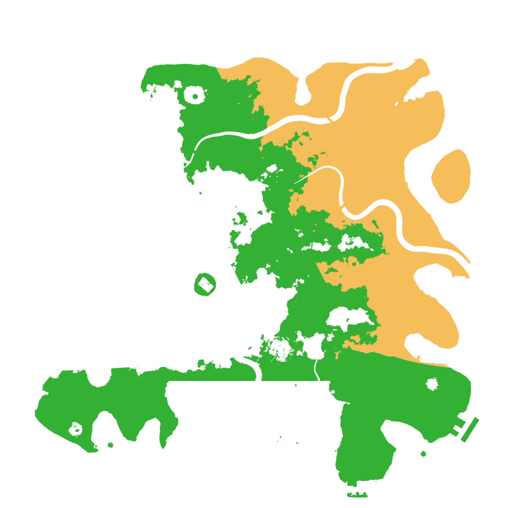 Biome Rust Map: Procedural Map, Size: 3800, Seed: 1217289622