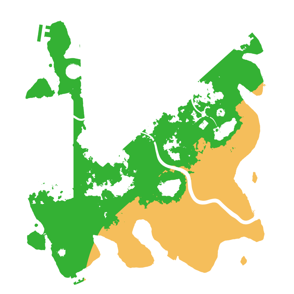 Biome Rust Map: Procedural Map, Size: 3500, Seed: 532151711