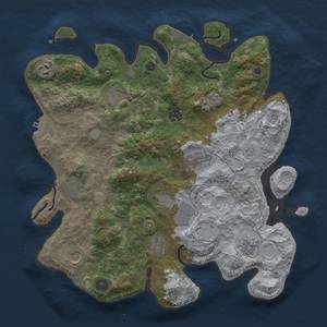 Thumbnail Rust Map: Procedural Map, Size: 3800, Seed: 68702483, 19 Monuments