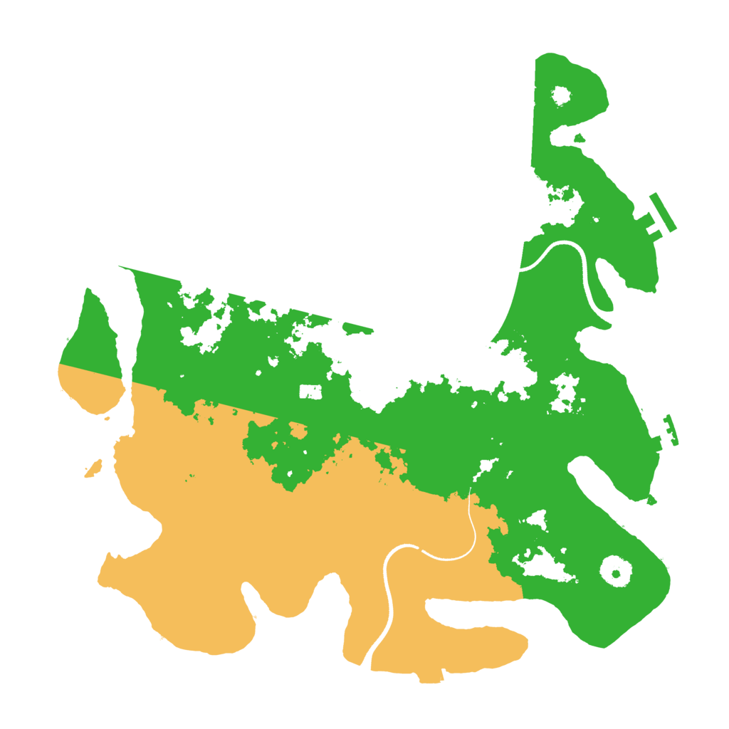 Biome Rust Map: Procedural Map, Size: 3500, Seed: 13763
