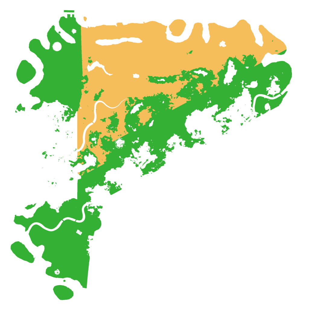 Biome Rust Map: Procedural Map, Size: 6000, Seed: 35747311