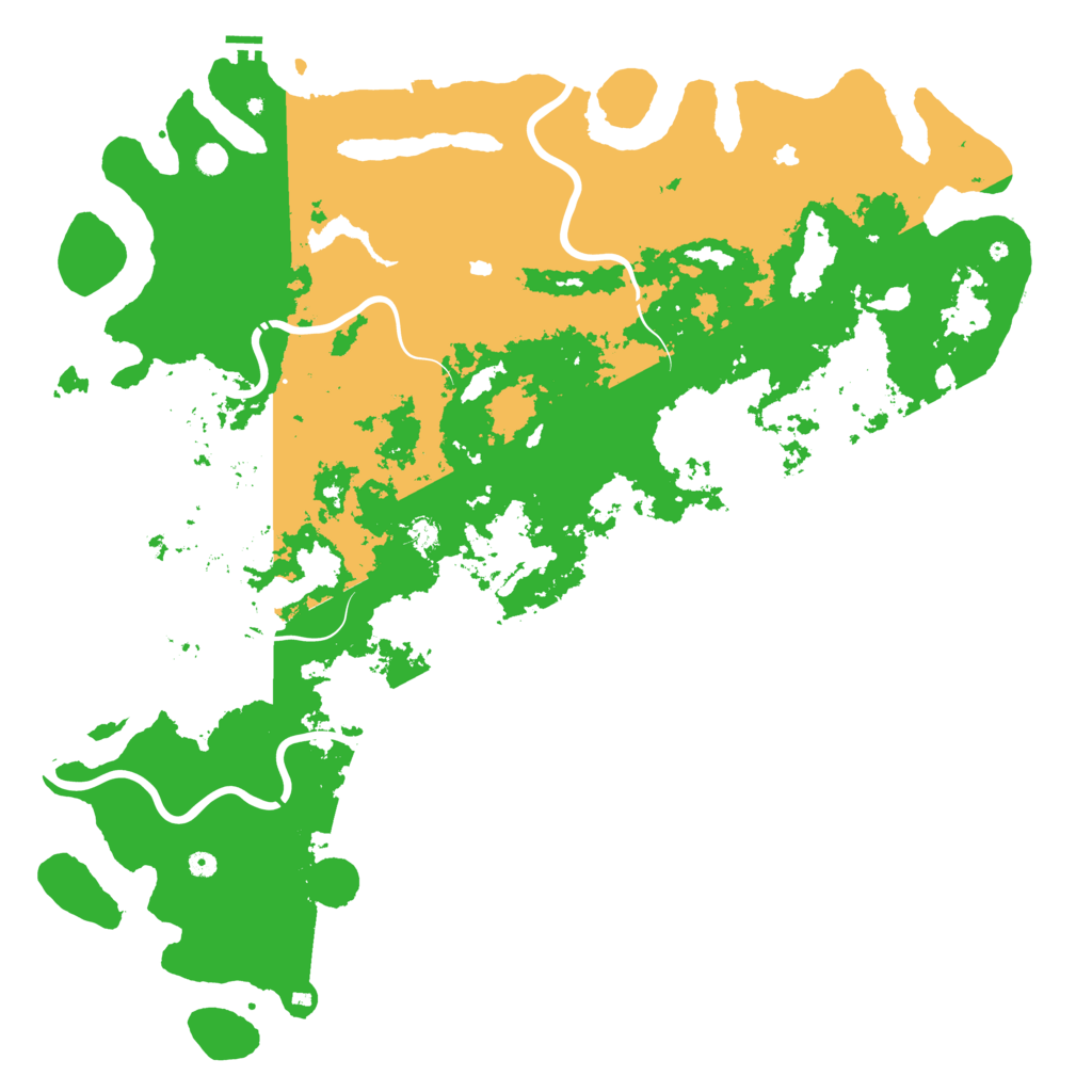 Biome Rust Map: Procedural Map, Size: 6000, Seed: 35747311