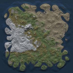 Thumbnail Rust Map: Procedural Map, Size: 5000, Seed: 52643420, 20 Monuments