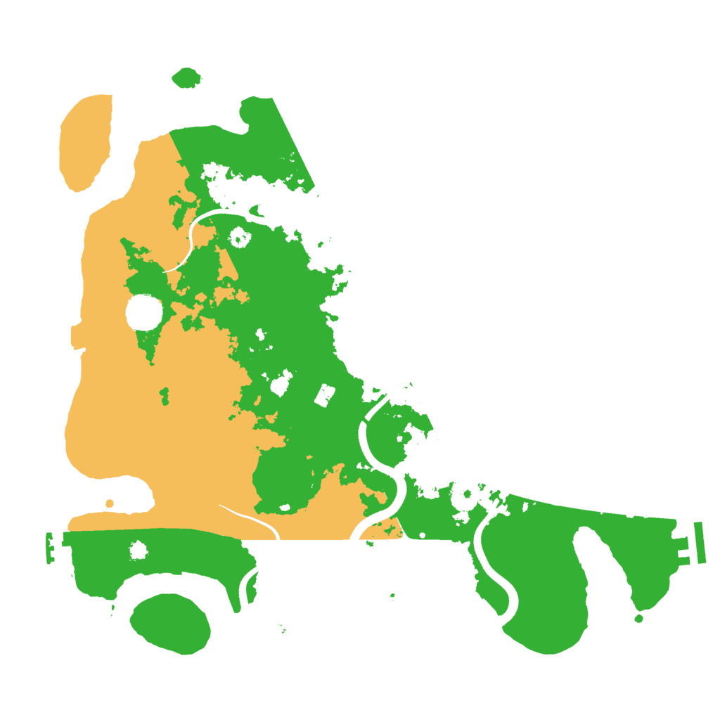 Biome Rust Map: Procedural Map, Size: 3500, Seed: 989335765