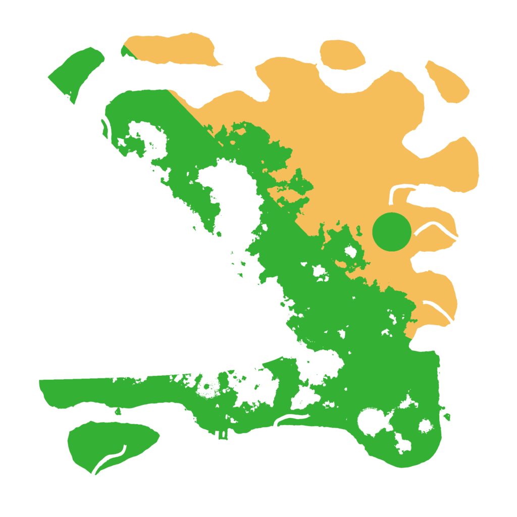 Biome Rust Map: Procedural Map, Size: 3500, Seed: 77576312