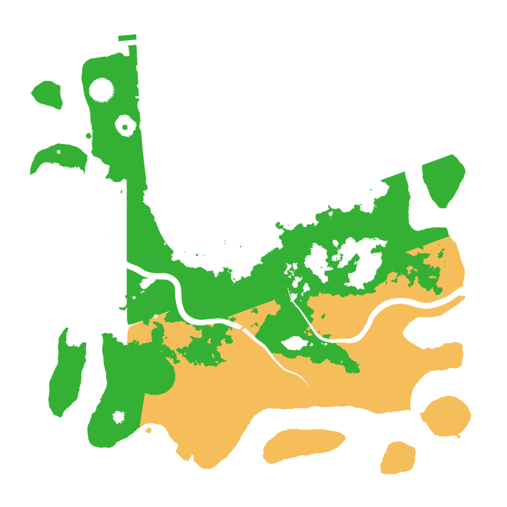 Biome Rust Map: Procedural Map, Size: 3700, Seed: 2104558379