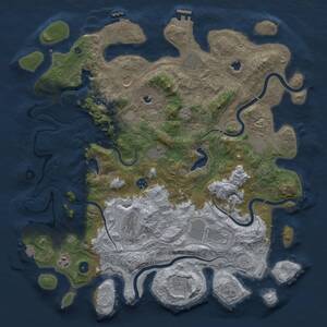 Thumbnail Rust Map: Procedural Map, Size: 4500, Seed: 1390797586, 16 Monuments