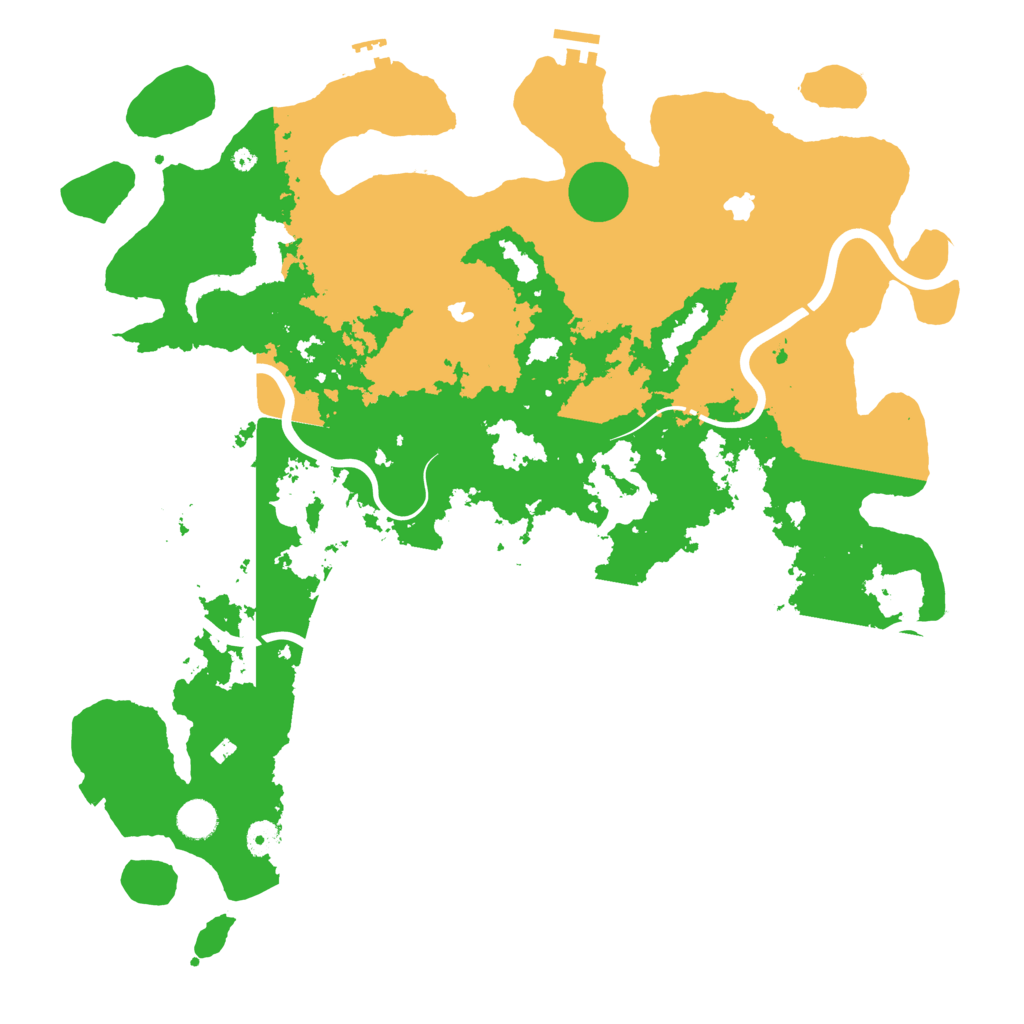 Biome Rust Map: Procedural Map, Size: 4500, Seed: 1390797586