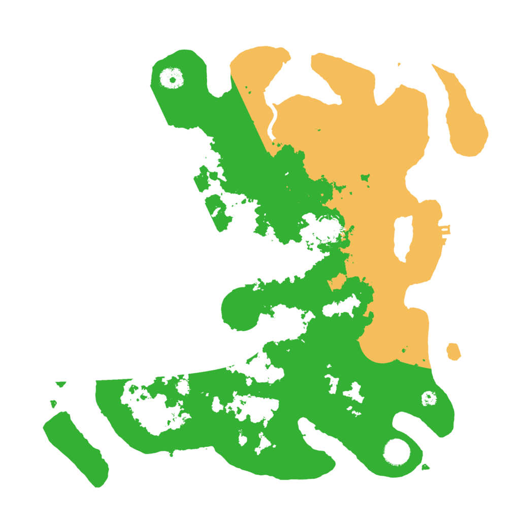 Biome Rust Map: Procedural Map, Size: 3500, Seed: 1343