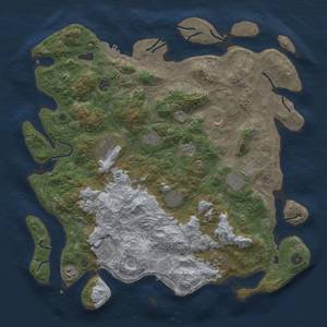 Thumbnail Rust Map: Procedural Map, Size: 4500, Seed: 483830073, 19 Monuments