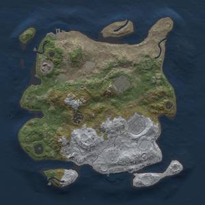 Thumbnail Rust Map: Procedural Map, Size: 3000, Seed: 465665059, 14 Monuments