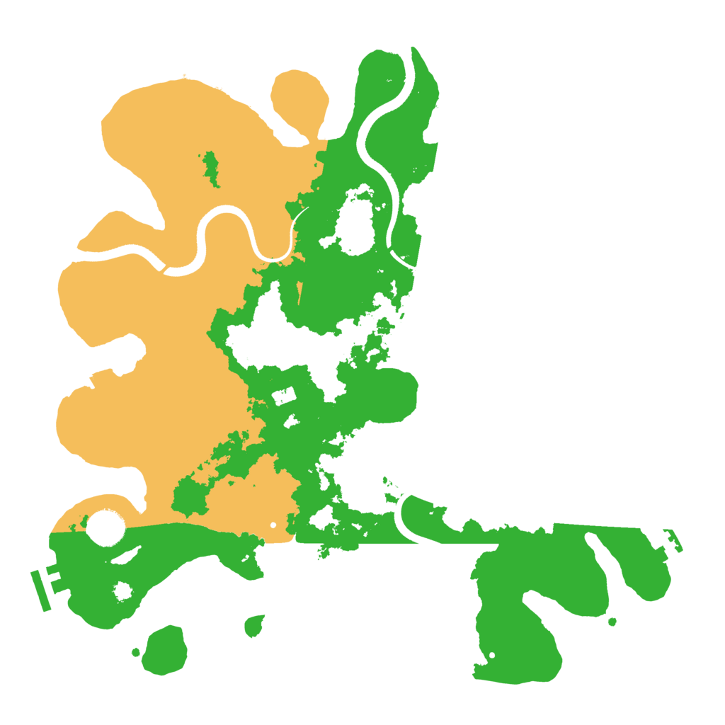 Biome Rust Map: Procedural Map, Size: 3500, Seed: 1157261622