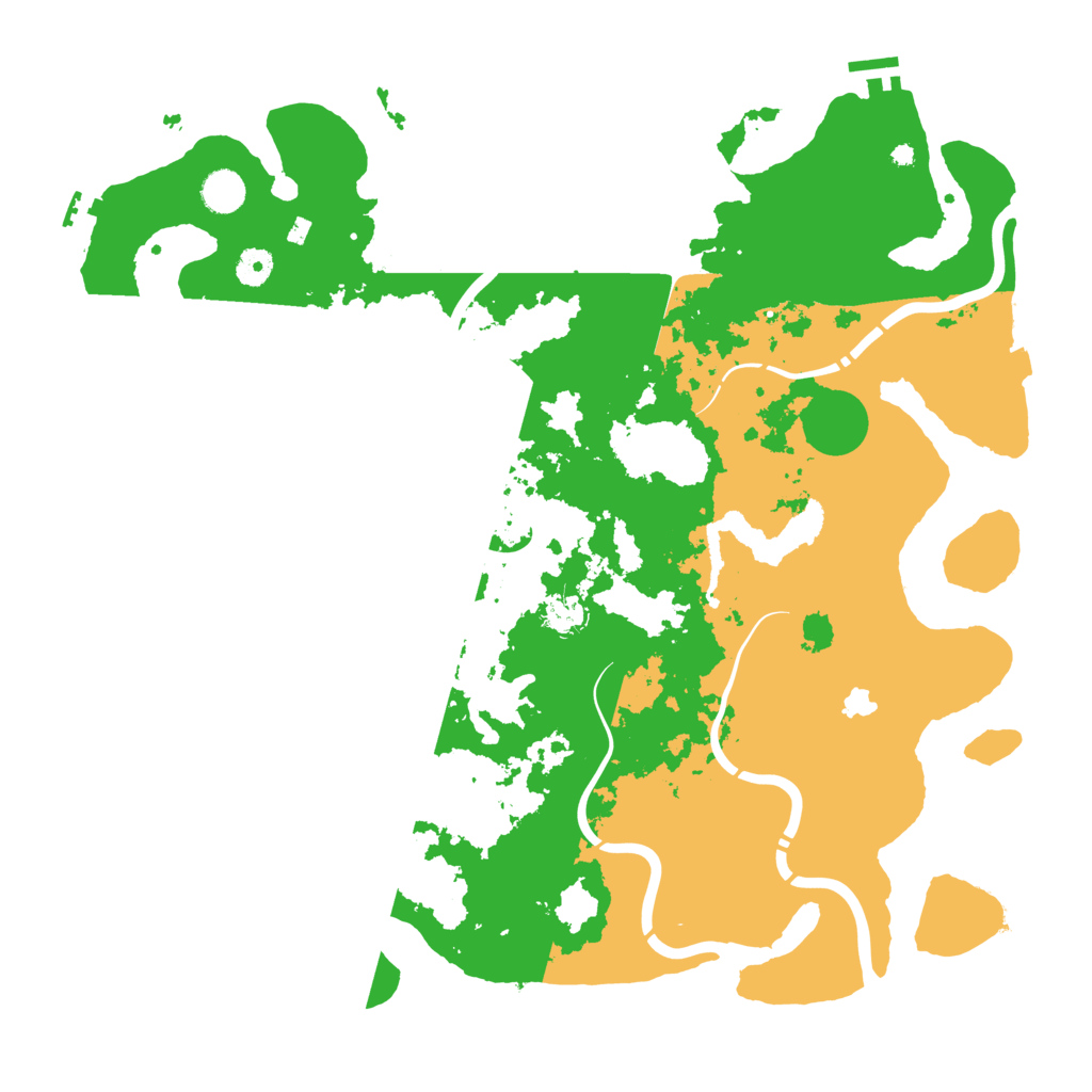 Biome Rust Map: Procedural Map, Size: 4400, Seed: 4000