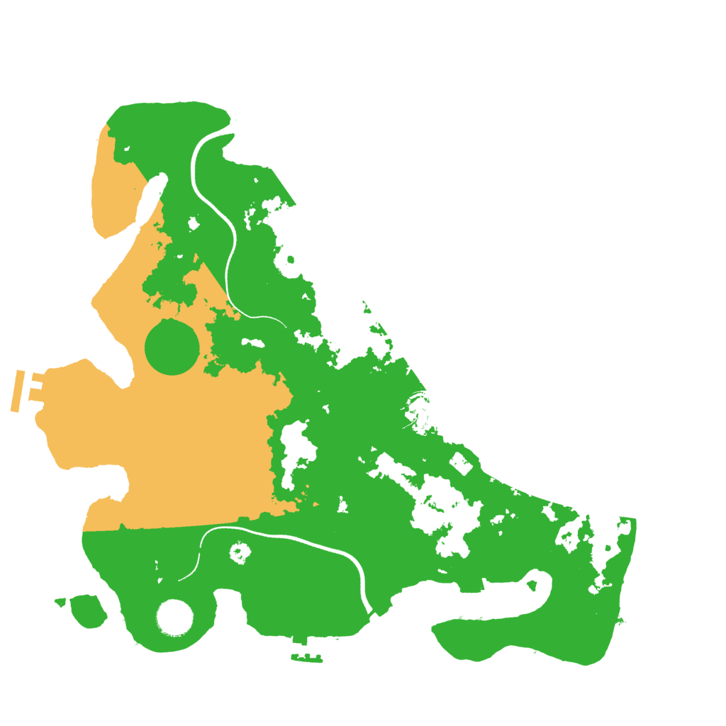 Biome Rust Map: Procedural Map, Size: 3500, Seed: 77859296