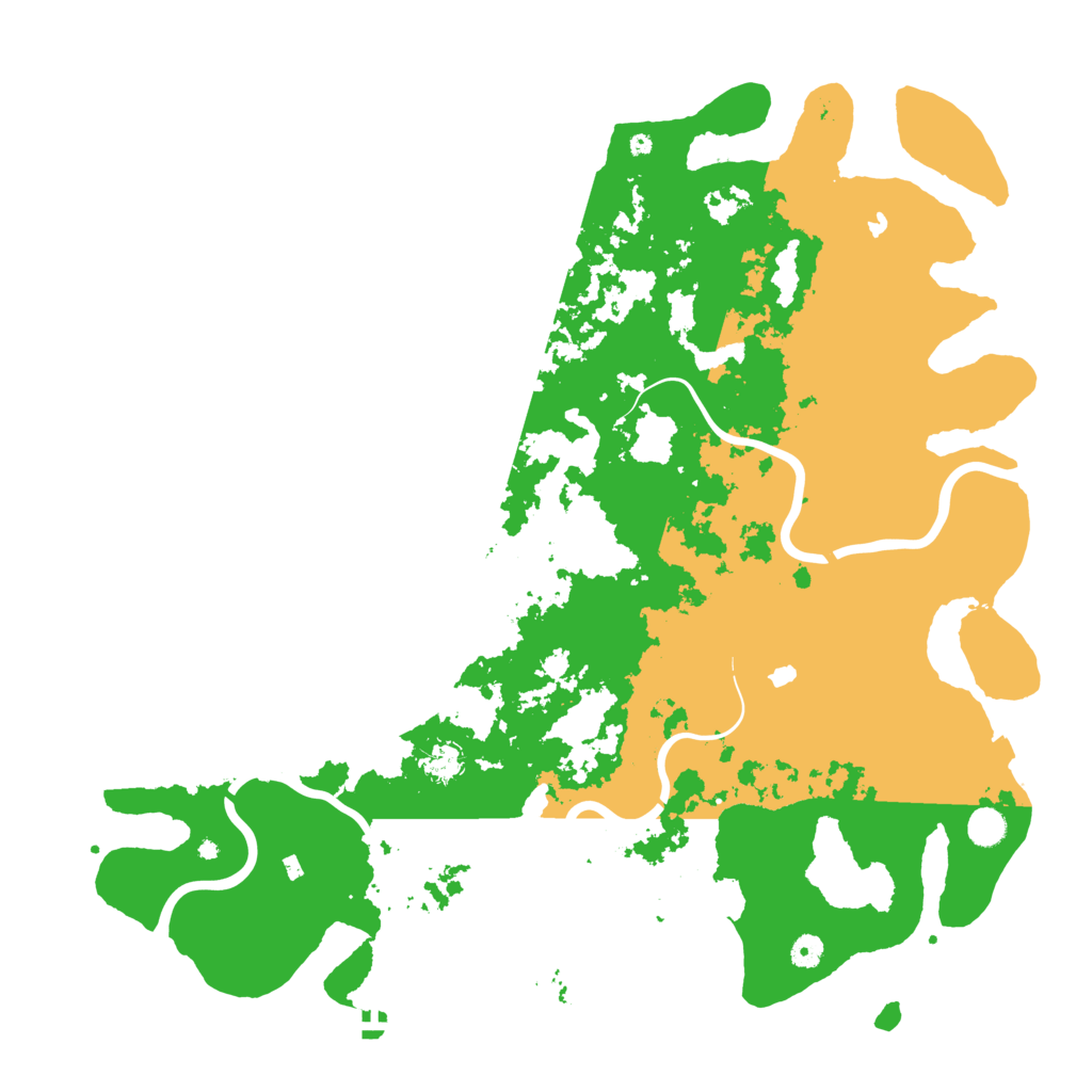 Biome Rust Map: Procedural Map, Size: 5000, Seed: 1351761327