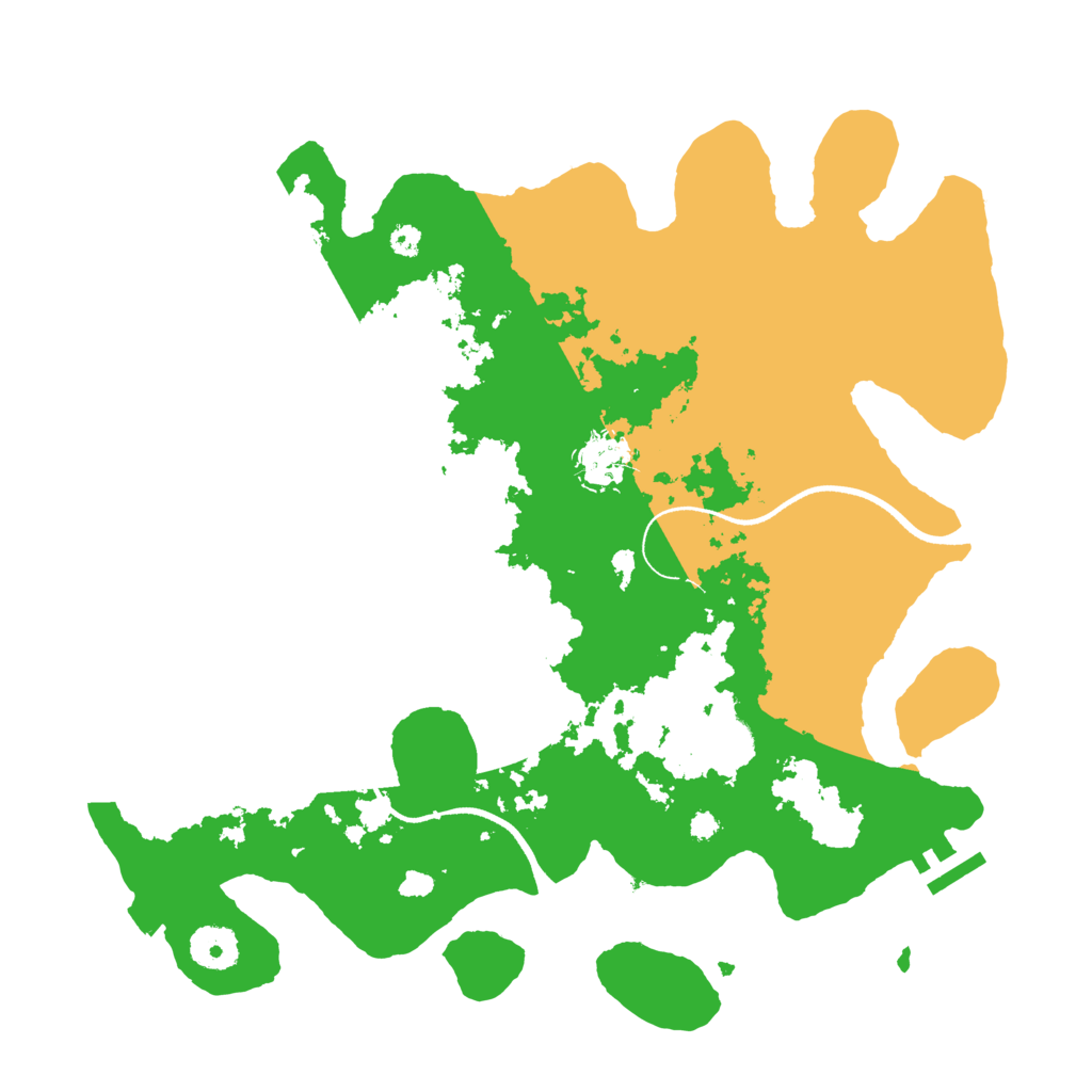 Biome Rust Map: Procedural Map, Size: 3500, Seed: 34294514