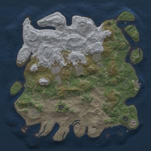 Thumbnail Rust Map: Procedural Map, Size: 4200, Seed: 2067624988, 19 Monuments
